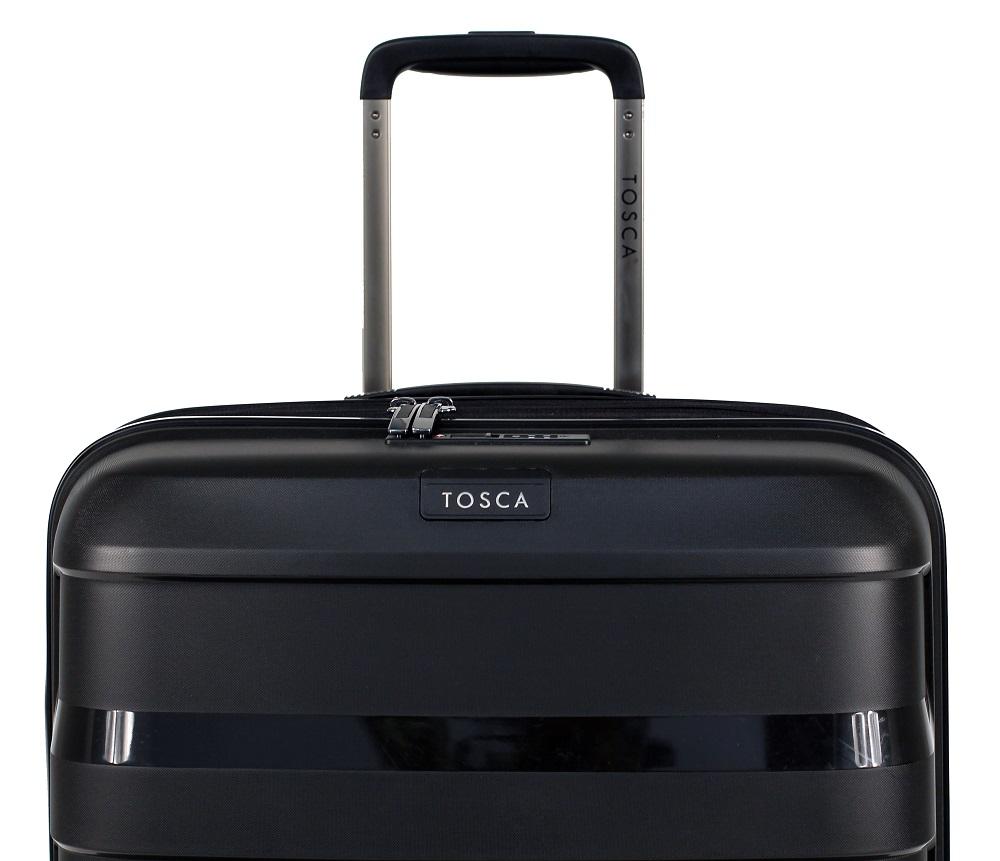 Tosca Luggage - Comet Large 81cm Hardsided Expander Suitcase in Black