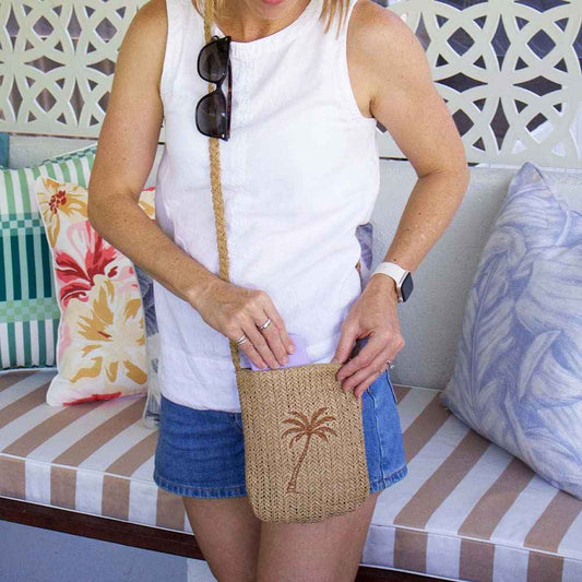 Annabel Trends - Crochet Palm Cross Body Pouch