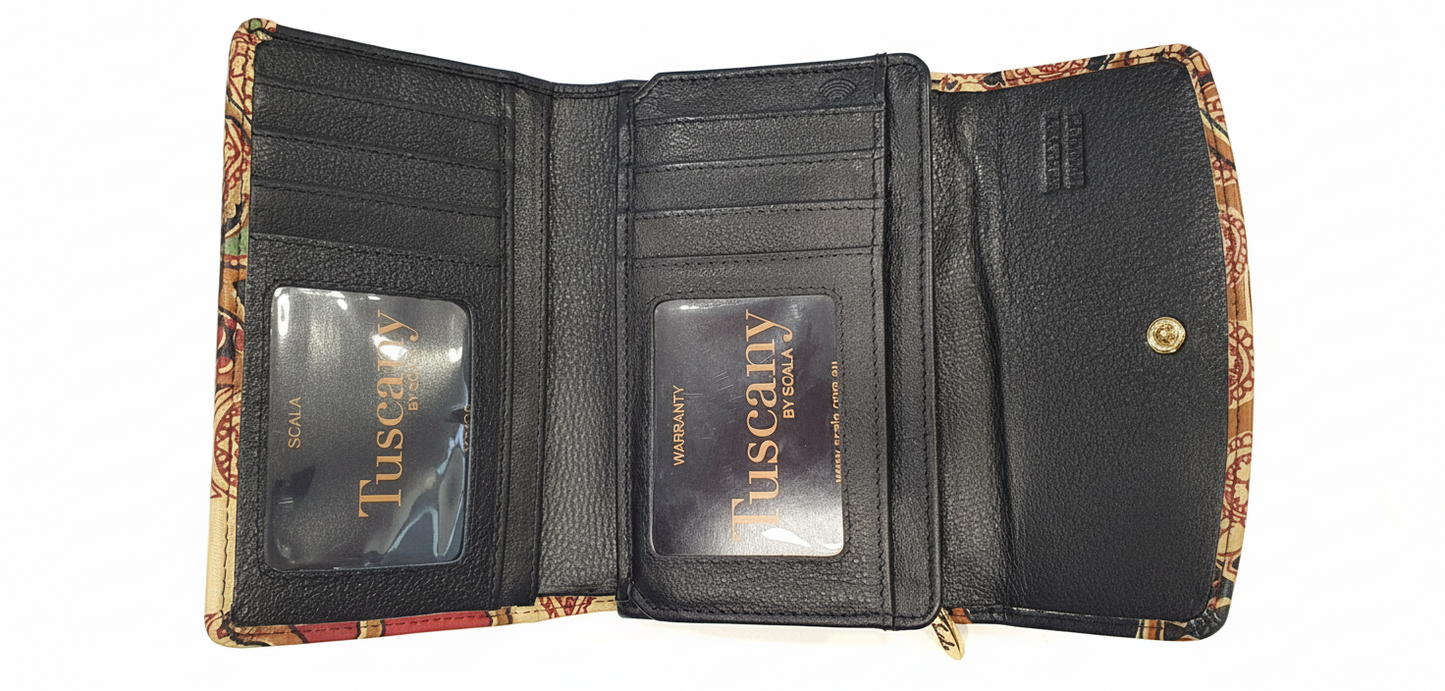 Tuscany by Scala – Sarah French Wallet - Rainbow Bags