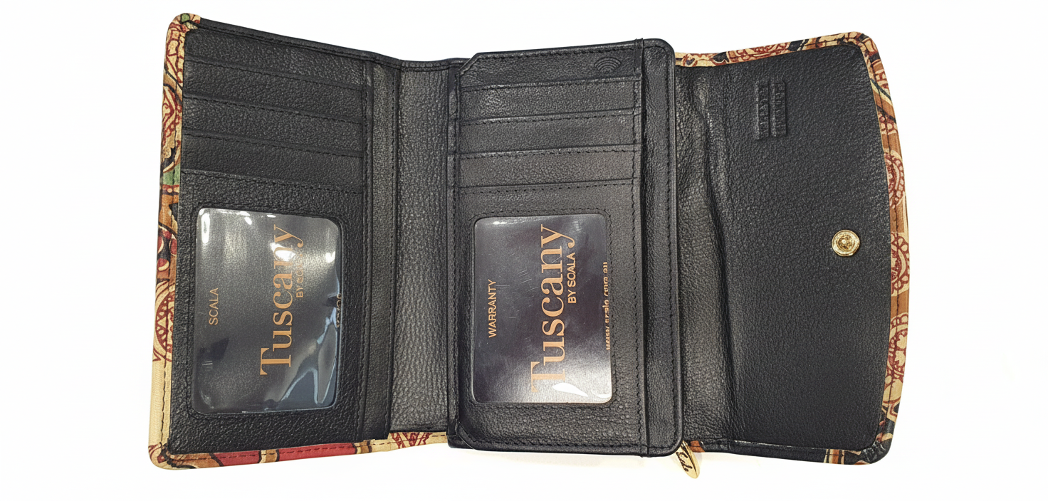 Tuscany by Scala – Sarah French Wallet - Rainbow Bags