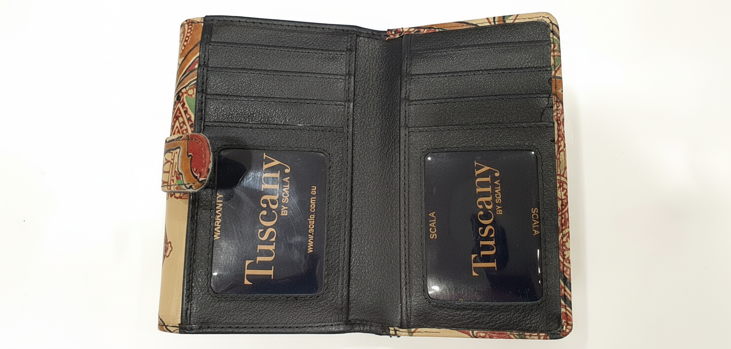 Tuscany by Scala – Sarah French Wallet - Rainbow Bags
