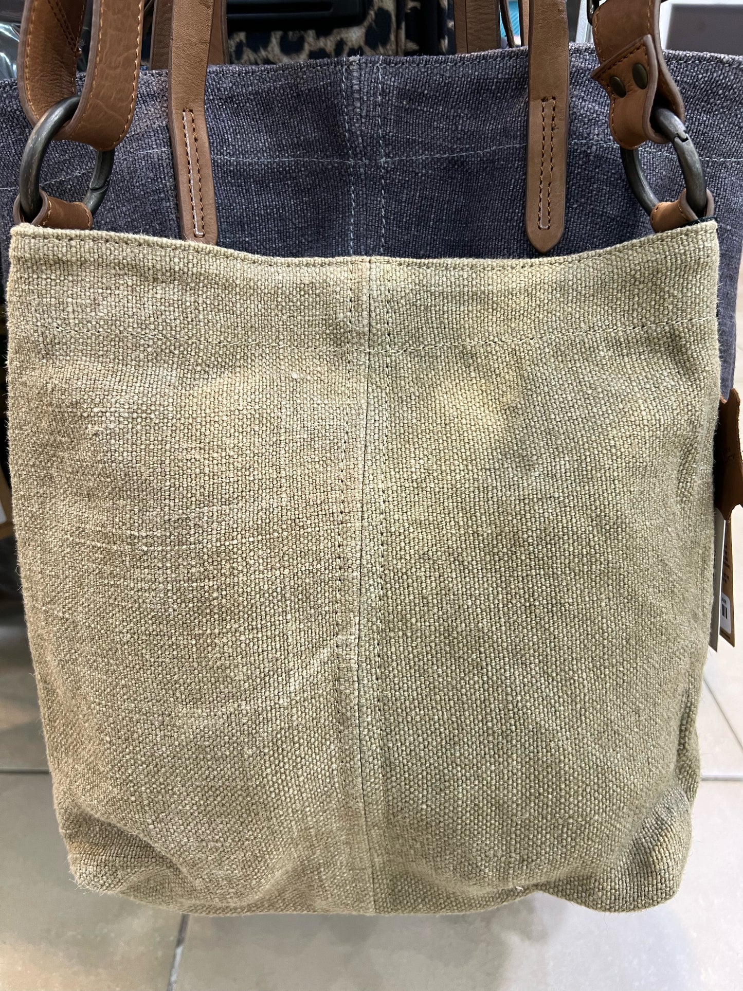 Rugged Hide - Marcy Medium Size Crossbody Jute/Leather Bag