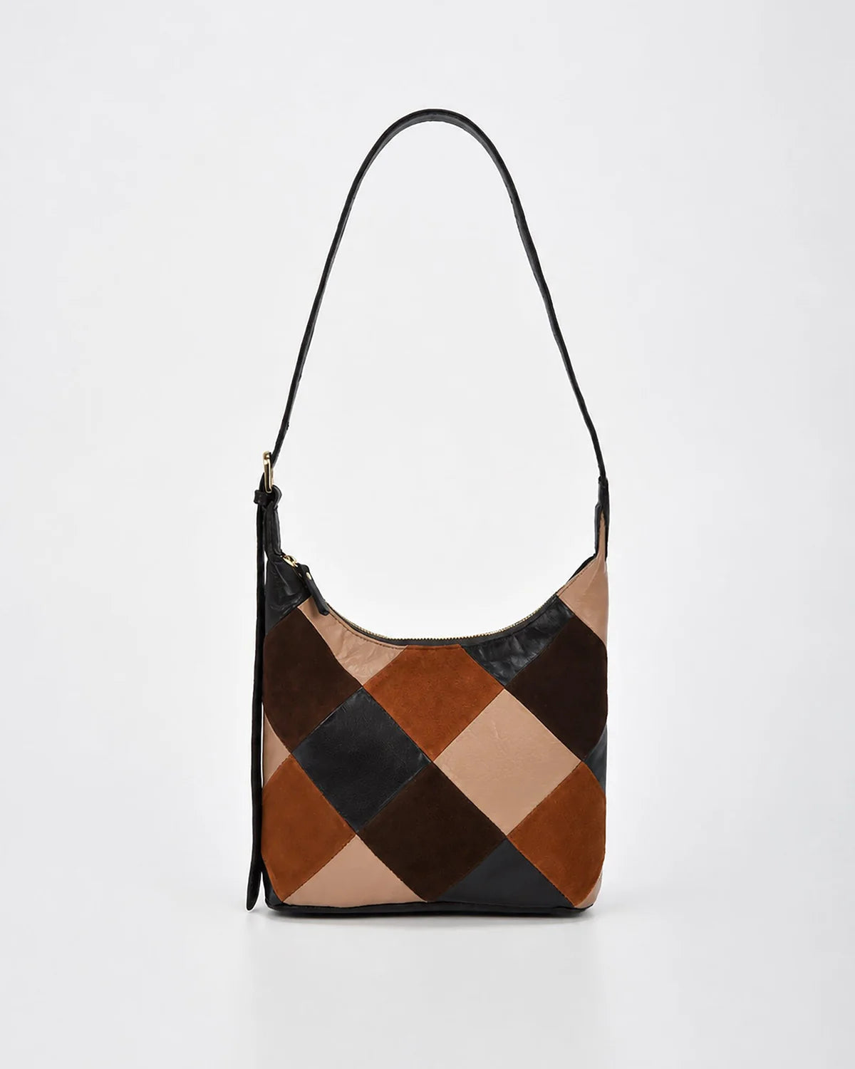 Gabee Patterson Suede & Leather Shoulder Bag - Multi