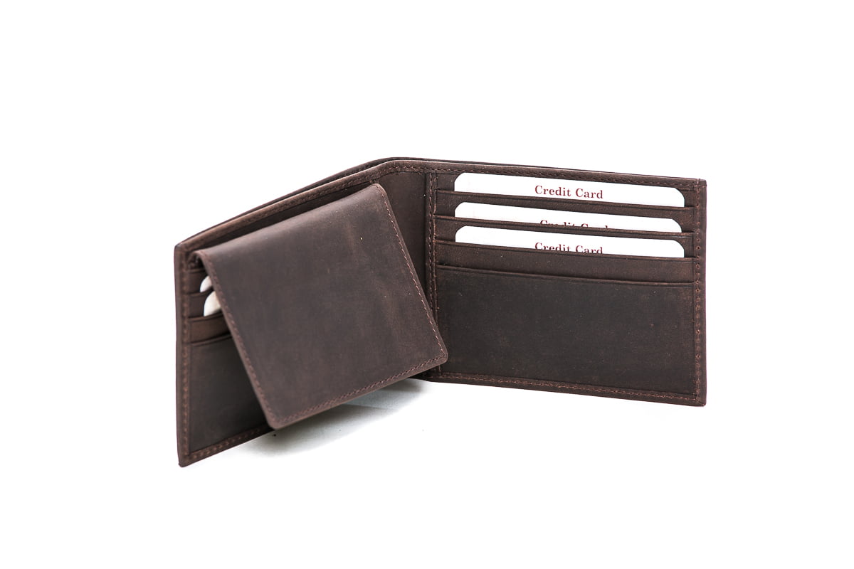 Rugged Hide RH-8169 George Men’s wallet in Hunter Leather - Rainbow Bags