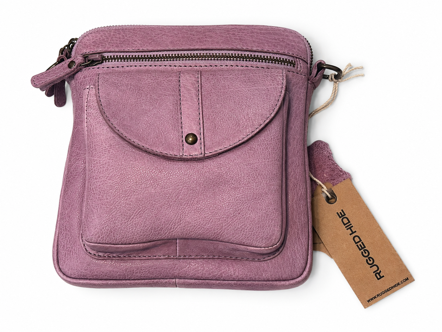 Rugged Hide - RH-4911 Helen Leather Crossbody Bag - Rainbow Bags
