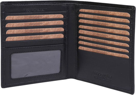 Modapelle - Mens Nappa Leather Wallet 5020 Black - Rainbow Bags