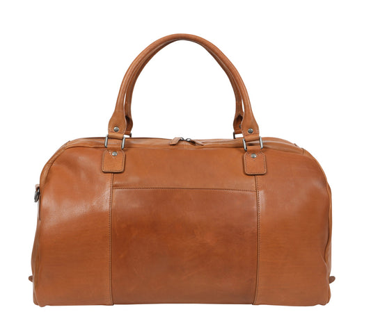 Modapelle - Vintage Leather Overnight Travel Bag | 3957 TAN