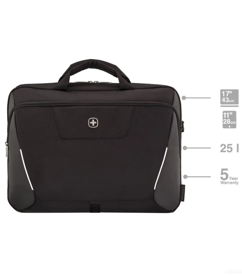 Wenger XE Brief 17" Laptop Briefcase with Tablet Pocket - Black 653301
