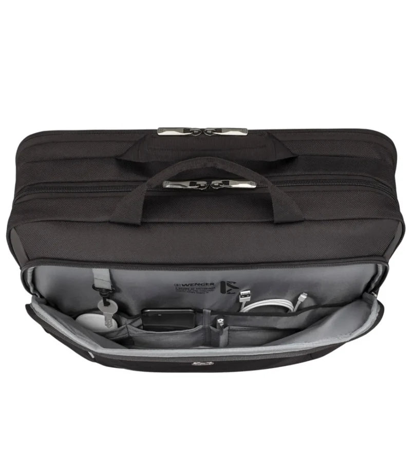 Wenger XE Brief 17" Laptop Briefcase with Tablet Pocket - Black 653301