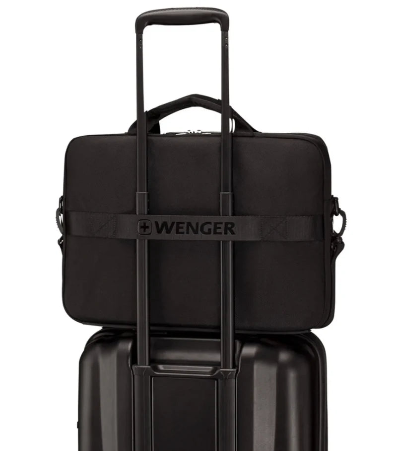 Wenger XE Compact 16" Laptop Briefcase with Tablet Pocket - Black 653299