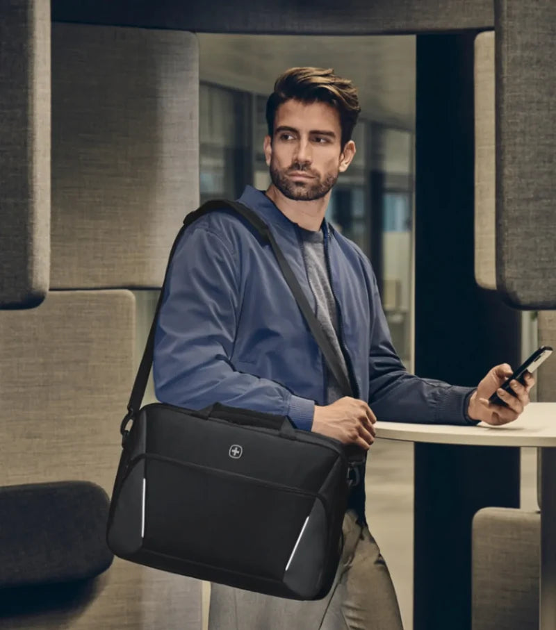 Wenger XE Compact 16" Laptop Briefcase with Tablet Pocket - Black 653299