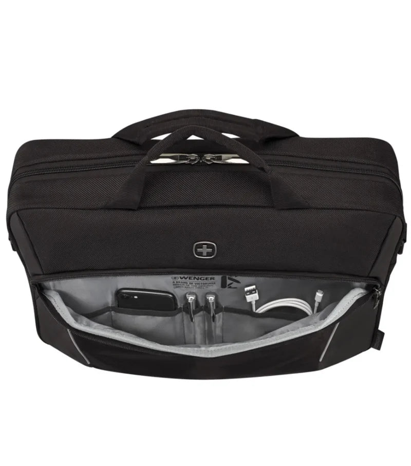 Wenger XE Compact 16" Laptop Briefcase with Tablet Pocket - Black 653299