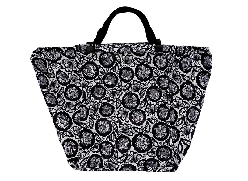 Annabel Trends - Shopping Trolley Bag – Black Floral