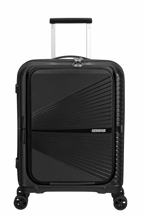 American Tourister Airconic 55 cm 4 Wheel Front Loading Carry-On Spinner - Onyx Black