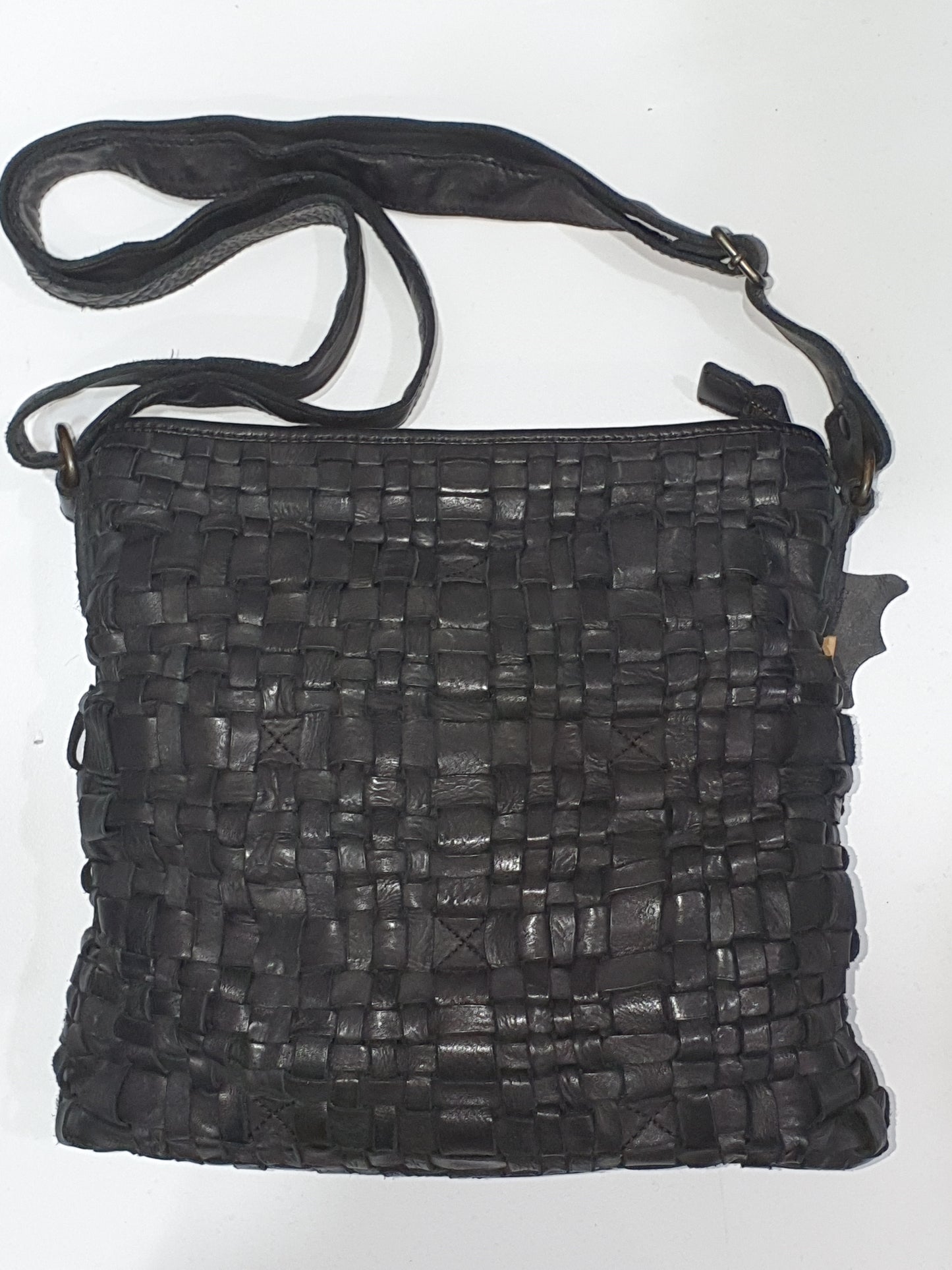 Oran Zara Women's Woven Leather Crossbody Bag - rainbowbags
