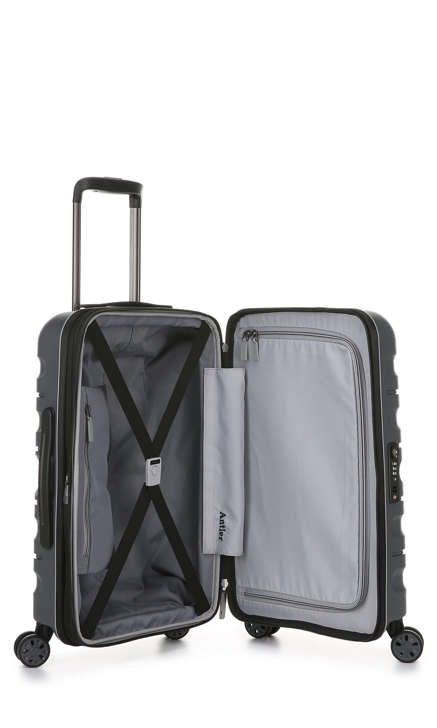 Antler - Lincoln Small 56cm Hardside 4 Wheel Suitcase - Charcoal