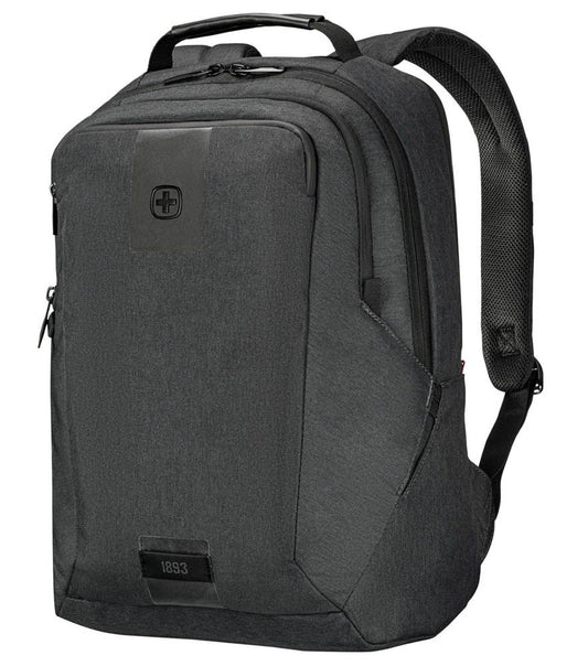 حقيبة ظهر للكمبيوتر المحمول Wenger MX ECO Professional مقاس 16 بوصة مع جيب للكمبيوتر اللوحي - فحمي