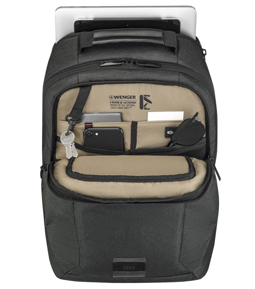 Wenger MX ECO Professional 16" Laptop Backpack with Tablet Pocket - Charcoal