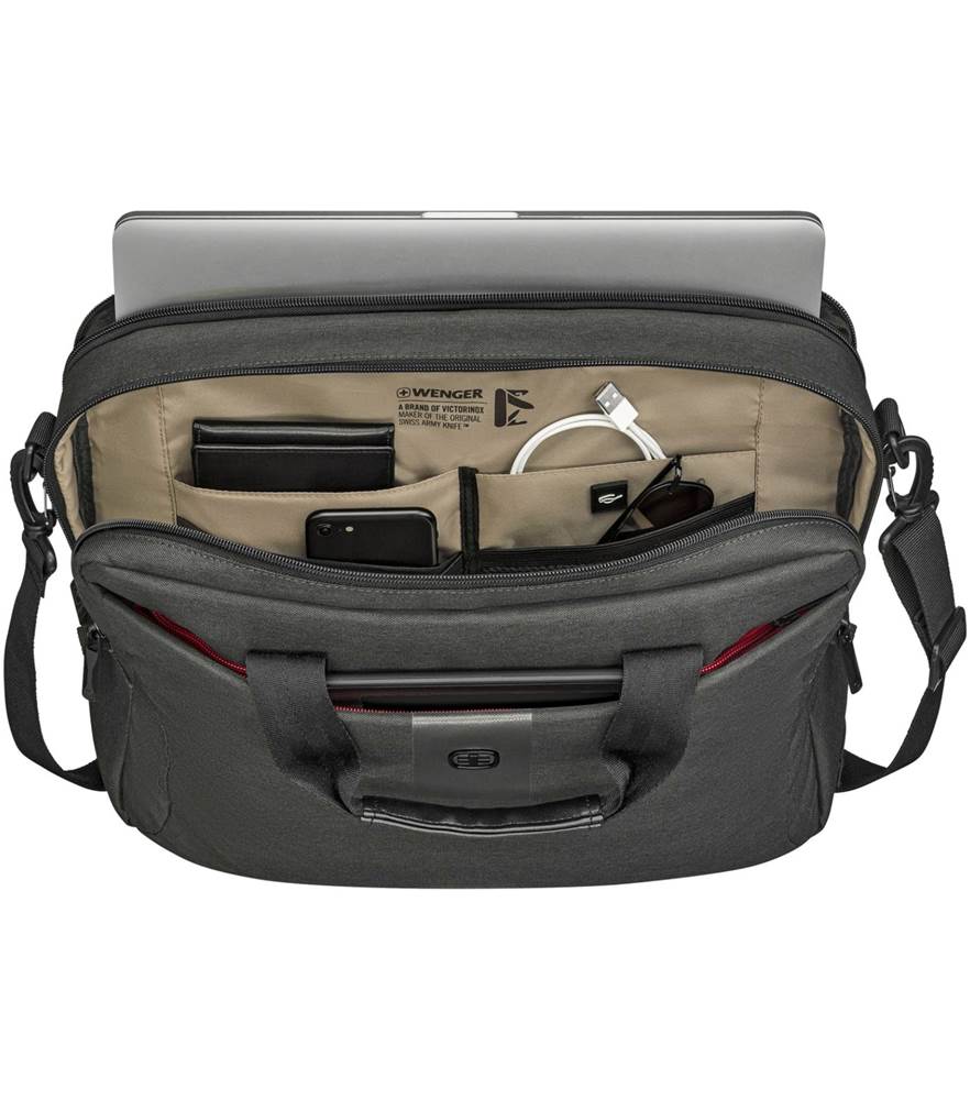 Wenger MX ECO 16 英寸笔记本电脑内裤，带平板电脑口袋 - 木炭色