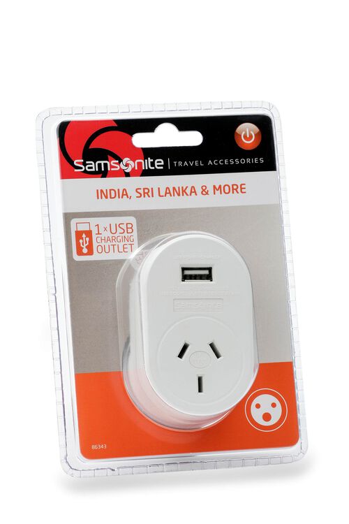 Samsonite Travel Adapter USB - INDIA
