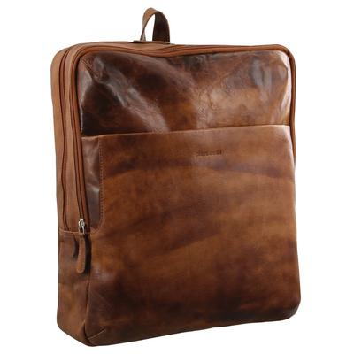 Pierre Cardin Leather Laptop Backpack