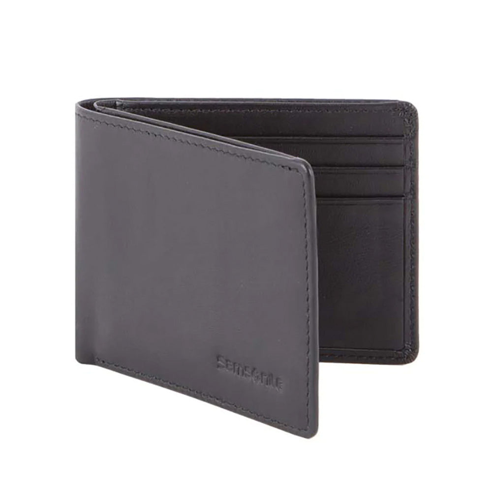 Samsonite - Compact RFID Leather Wallet - Black