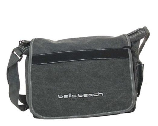 Bells Beach - Canvas Messenger Bag - Charcoal - rainbowbags
