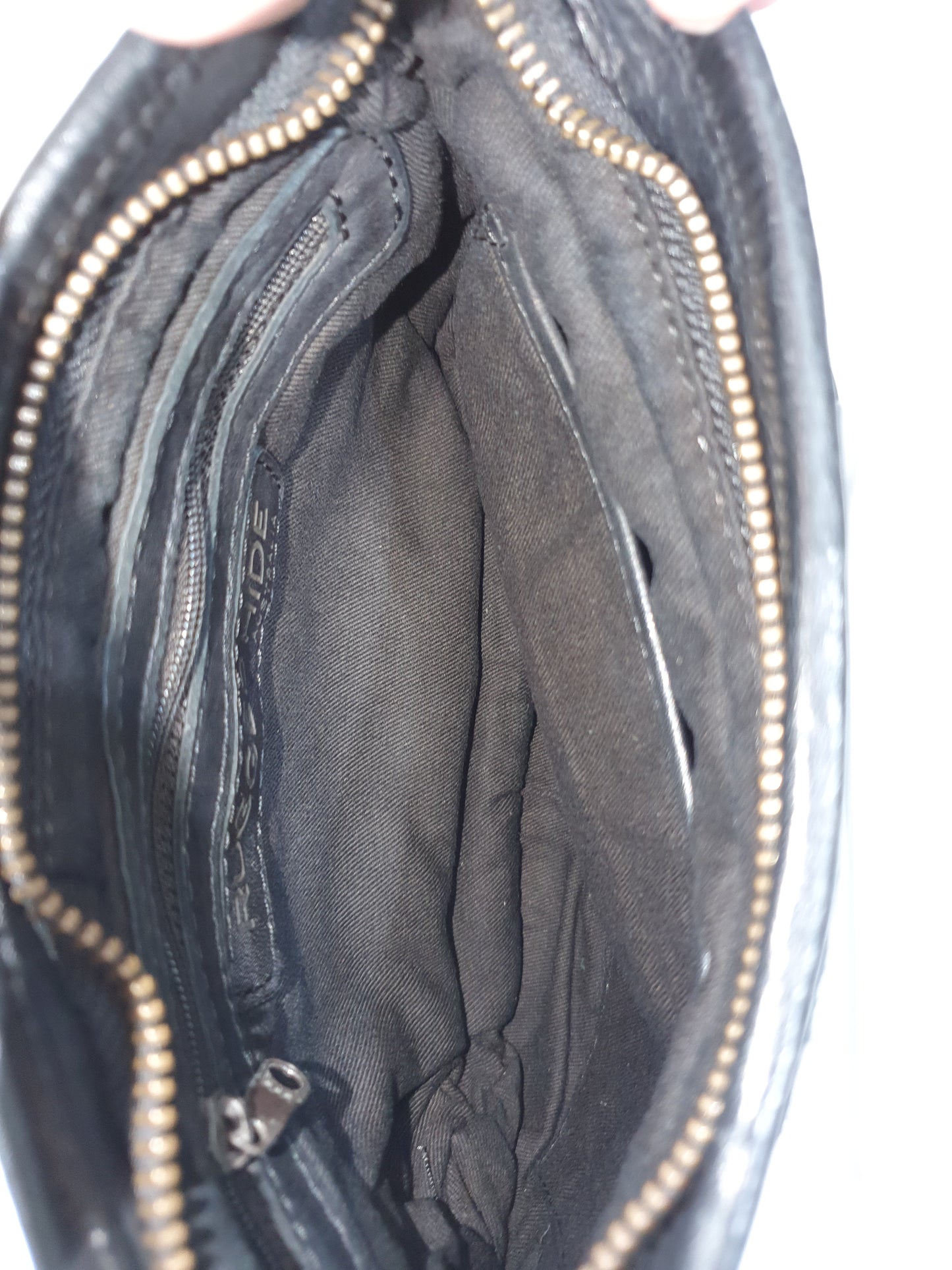 Rugged Hide Soho Woven leather ladies crossbody bag