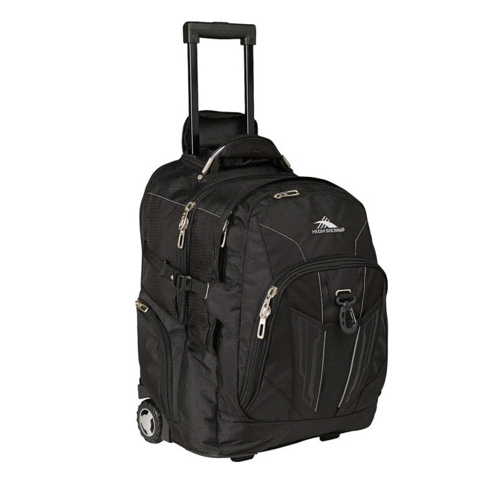High Sierra - XBT 17 Inch Wheeled Laptop Backpack - Black - rainbowbags