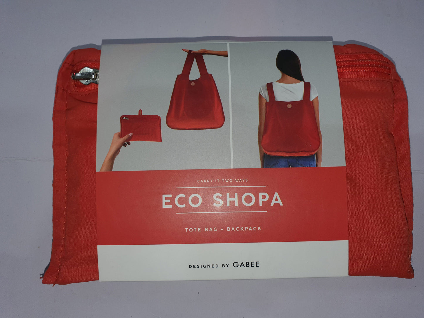 Gabee - Recycled Polyester ECO SHOPA Convertible tote Bag & Backpack