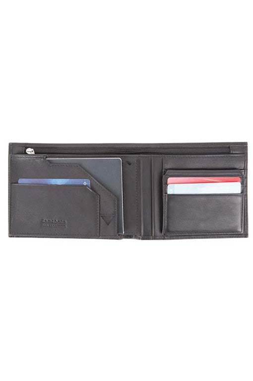 Samsonite - Leather Passport RFID Travel Wallet - Black - rainbowbags