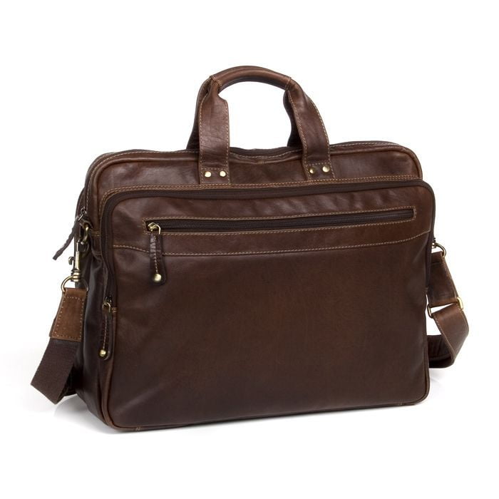 Oran Leather Satchel Vince Business Bag