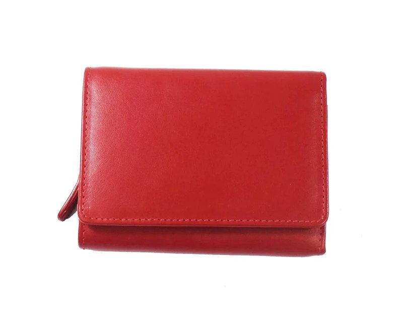 Rugged Hide - Ruby soft leather wallet